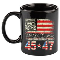Qr President Trump 4547 Dancing Code 11oz C Handle Ceramic Mug