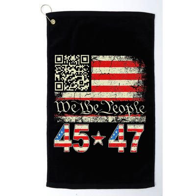 Qr President Trump 4547 Dancing Code Golf Towel
