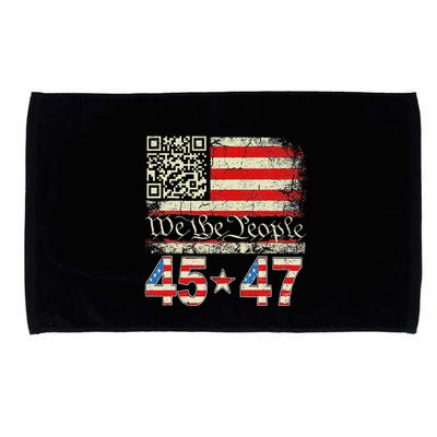 Qr President Trump 4547 Dancing Code Microfiber Hand Towel