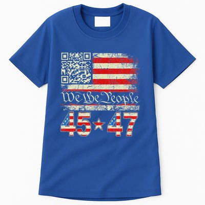 Qr President Trump 4547 Dancing Code Tall T-Shirt