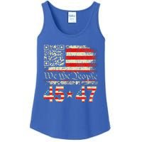 Qr President Trump 4547 Dancing Code Ladies Essential Tank