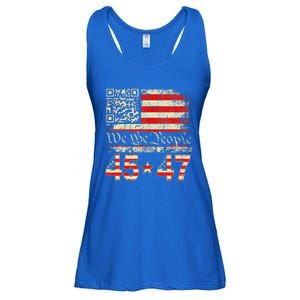 Qr President Trump 4547 Dancing Code Ladies Essential Flowy Tank