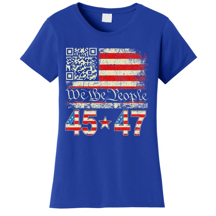 Qr President Trump 4547 Dancing Code Women's T-Shirt