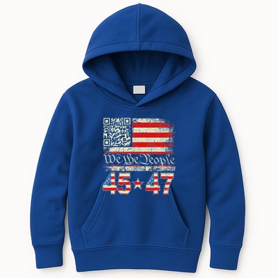 Qr President Trump 4547 Dancing Code Kids Hoodie