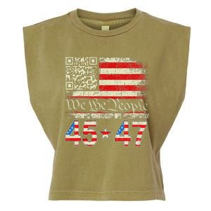 Qr President Trump 4547 Dancing Code Garment-Dyed Women's Muscle Tee