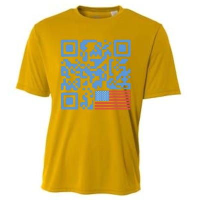 Qr President Trump 4547 Trump Dancing Code Cooling Performance Crew T-Shirt