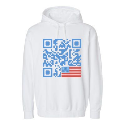 Qr President Trump 4547 Trump Dancing Code Garment-Dyed Fleece Hoodie