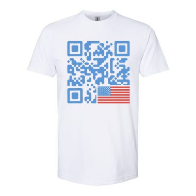 Qr President Trump 4547 Trump Dancing Code Softstyle CVC T-Shirt