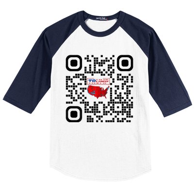 Qr President Trump 4547 Trump Dancing Code Baseball Sleeve Shirt