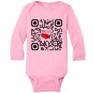 Qr President Trump 4547 Trump Dancing Code Baby Long Sleeve Bodysuit