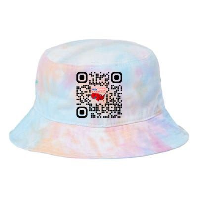 Qr President Trump 4547 Trump Dancing Code Tie Dye Newport Bucket Hat