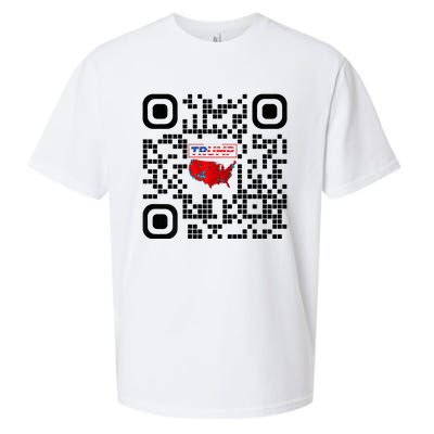 Qr President Trump 4547 Trump Dancing Code Sueded Cloud Jersey T-Shirt