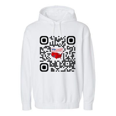 Qr President Trump 4547 Trump Dancing Code Garment-Dyed Fleece Hoodie