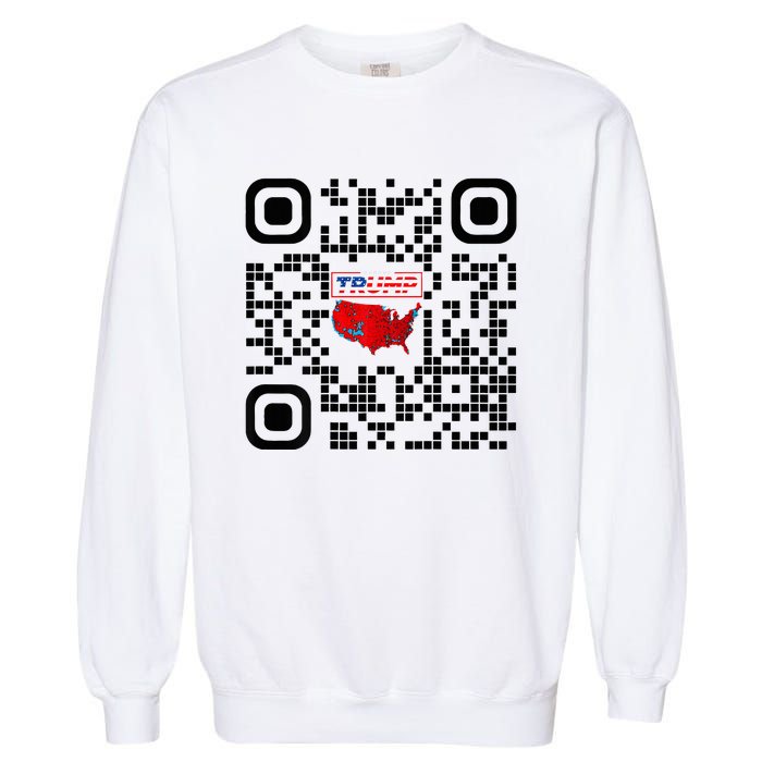 Qr President Trump 4547 Trump Dancing Code Garment-Dyed Sweatshirt