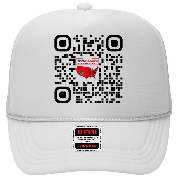 Qr President Trump 4547 Trump Dancing Code High Crown Mesh Back Trucker Hat