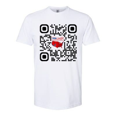 Qr President Trump 4547 Trump Dancing Code Softstyle CVC T-Shirt