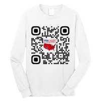 Qr President Trump 4547 Trump Dancing Code Long Sleeve Shirt