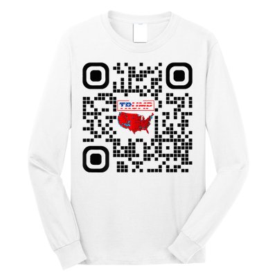 Qr President Trump 4547 Trump Dancing Code Long Sleeve Shirt