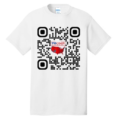 Qr President Trump 4547 Trump Dancing Code Tall T-Shirt