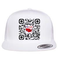 Qr President Trump 4547 Trump Dancing Code Flat Bill Trucker Hat