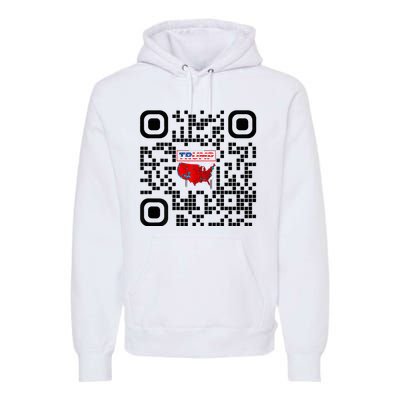 Qr President Trump 4547 Trump Dancing Code Premium Hoodie