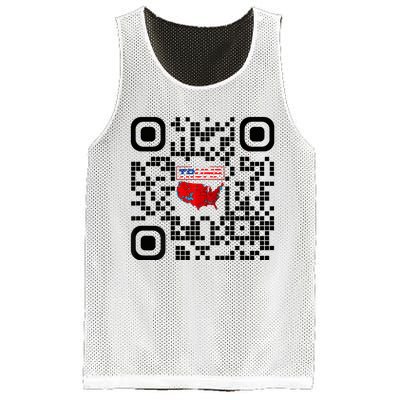 Qr President Trump 4547 Trump Dancing Code Mesh Reversible Basketball Jersey Tank