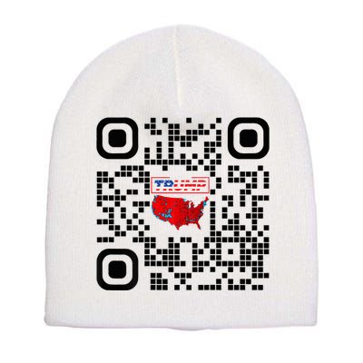 Qr President Trump 4547 Trump Dancing Code Short Acrylic Beanie