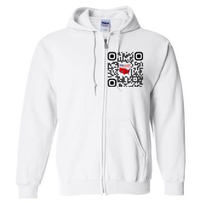 Qr President Trump 4547 Trump Dancing Code Full Zip Hoodie