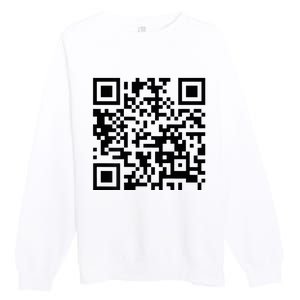 Qr President Trump 4547 Dancing Dance Moves Maga Premium Crewneck Sweatshirt