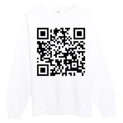 Qr President Trump 4547 Dancing Dance Moves Maga Premium Crewneck Sweatshirt