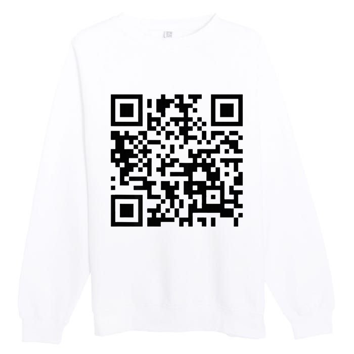 Qr President Trump 4547 Dancing Dance Moves Maga Premium Crewneck Sweatshirt