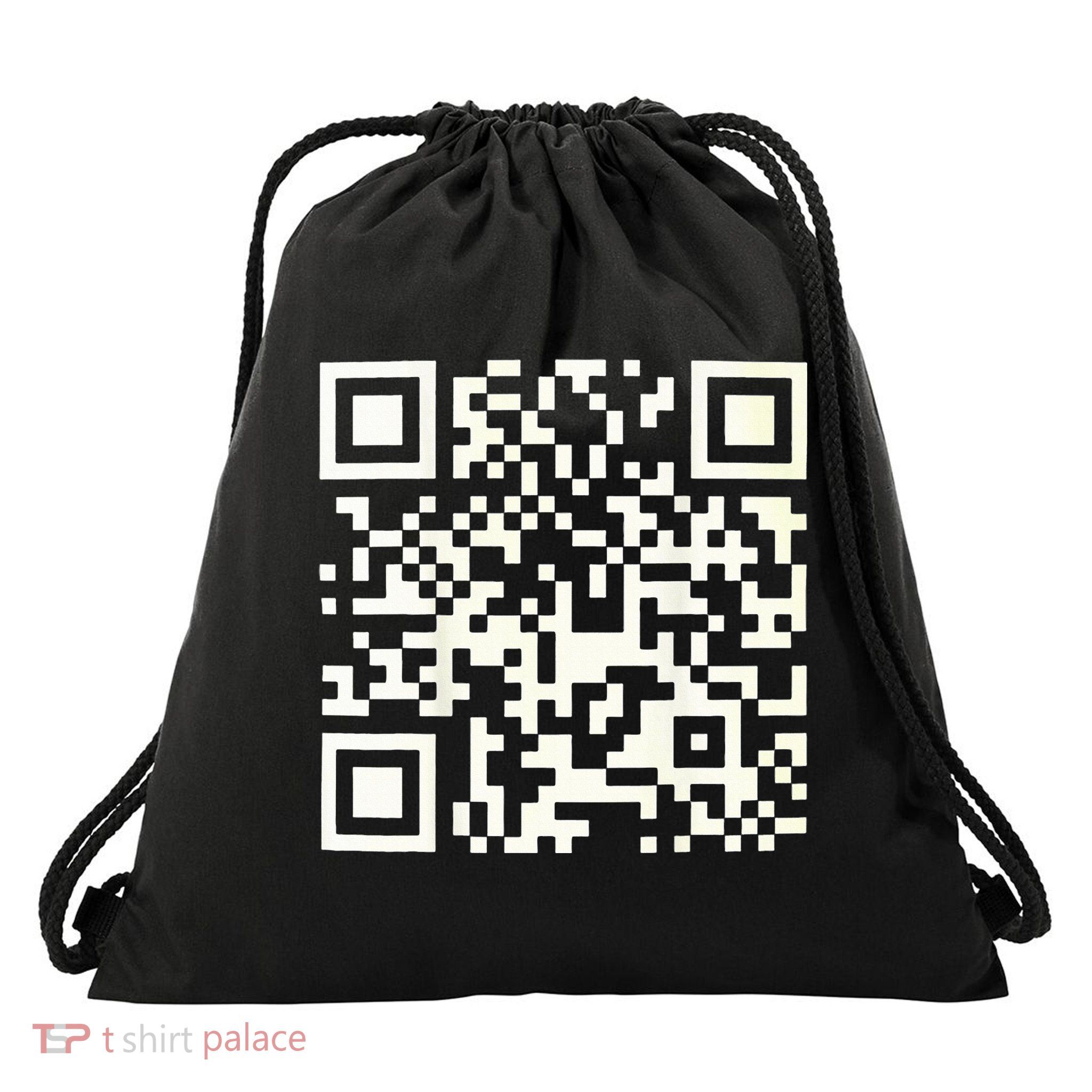 Qr President Trump 4547 Dancing Code Drawstring Bag
