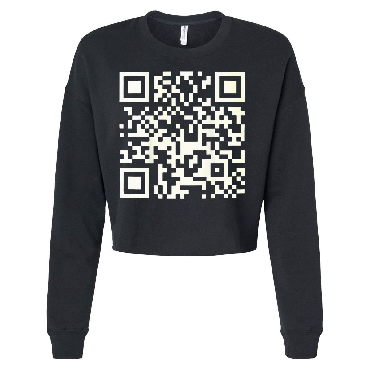 Qr President Trump 4547 Dancing Code Cropped Pullover Crew