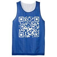 Qr President Trump 4547 Dancing Code Mesh Reversible Basketball Jersey Tank