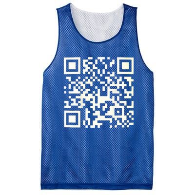 Qr President Trump 4547 Dancing Code Mesh Reversible Basketball Jersey Tank