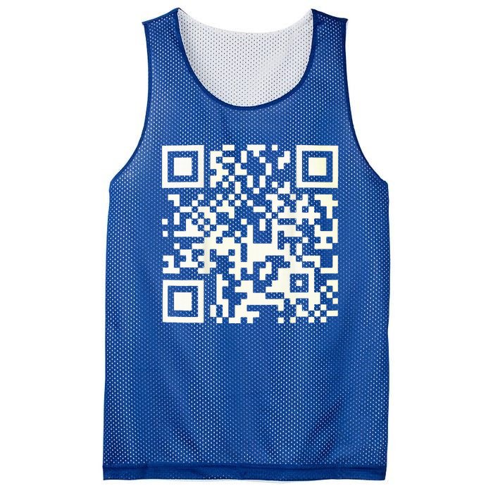 Qr President Trump 4547 Dancing Code Mesh Reversible Basketball Jersey Tank