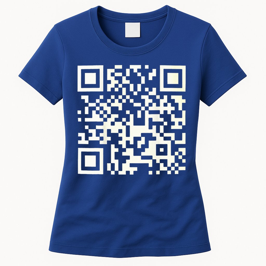 Qr President Trump 4547 Dancing Code Womens T-Shirt