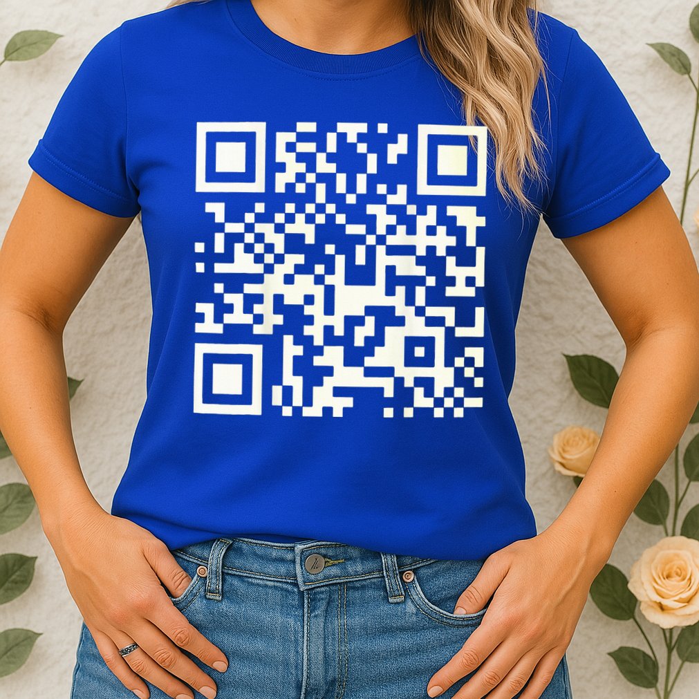 Qr President Trump 4547 Dancing Code Womens T-Shirt
