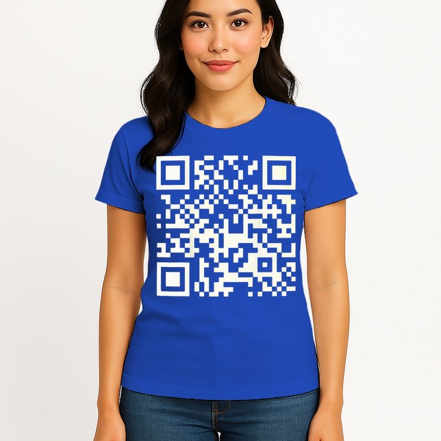 Qr President Trump 4547 Dancing Code Womens T-Shirt