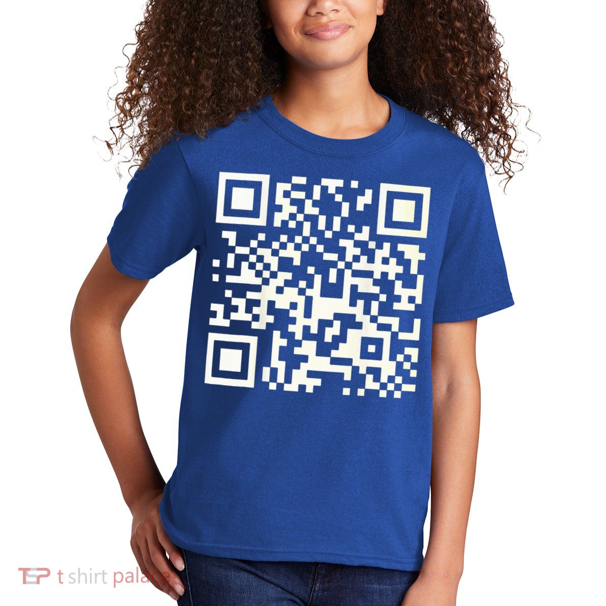 Qr President Trump 4547 Dancing Code Kids T-Shirt