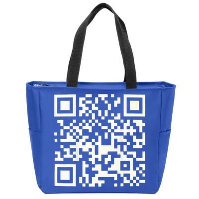 Qr President Trump 4547 Dancing Code Zip Tote Bag