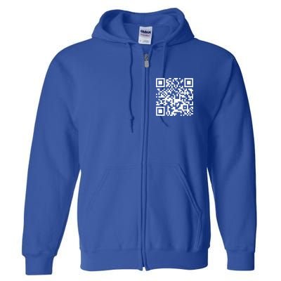 Qr President Trump 4547 Dancing Code Full Zip Hoodie