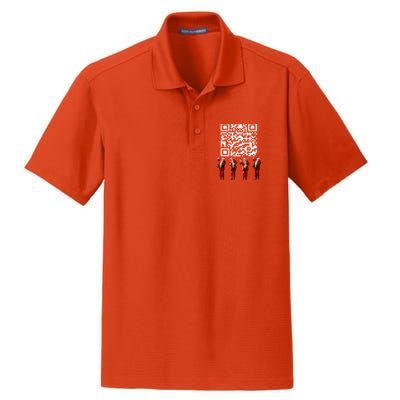 Qr President Trump 4547 Trump Dancing Code Dry Zone Grid Polo