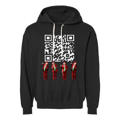 Qr President Trump 4547 Trump Dancing Code Garment-Dyed Fleece Hoodie