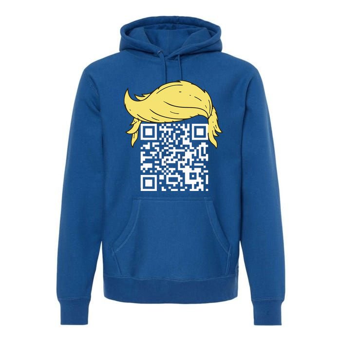 Qr President Trump Dance Code Premium Hoodie