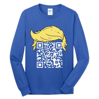 Qr President Trump Dance Code Tall Long Sleeve T-Shirt