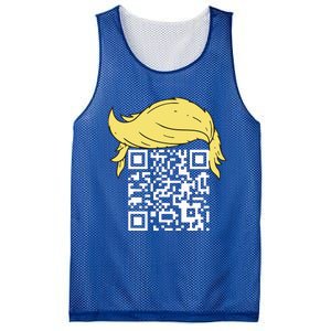 Qr President Trump Dance Code Mesh Reversible Basketball Jersey Tank