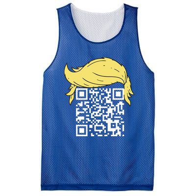 Qr President Trump Dance Code Mesh Reversible Basketball Jersey Tank