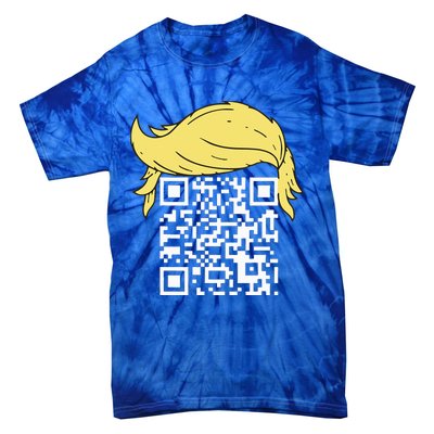 Qr President Trump Dance Code Tie-Dye T-Shirt