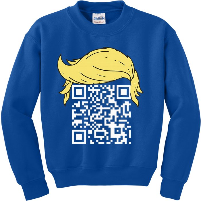 Qr President Trump Dance Code Kids Sweatshirt